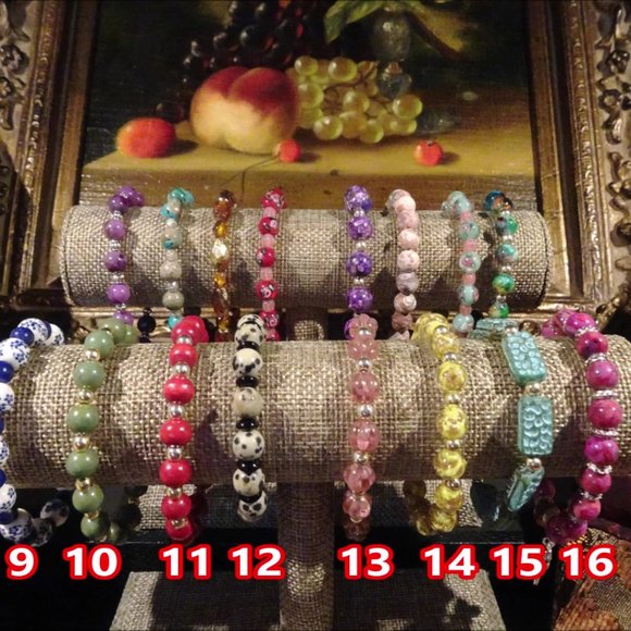 Handmade Mediterranean Stretch Bracelets by Carole With an E! - Picture 14 of 14
